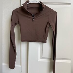 Vitality Crop 3/4 zip Athletic Jacket